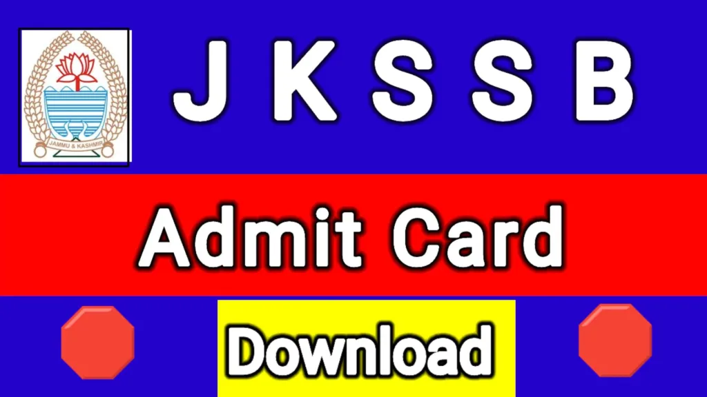 JKSSB Released Admit Card Notice Check Here